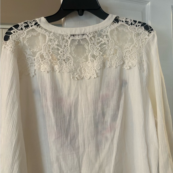 VINTAGE AMERICA FLOWER PRINT BLOUSE. - Picture 5 of 5